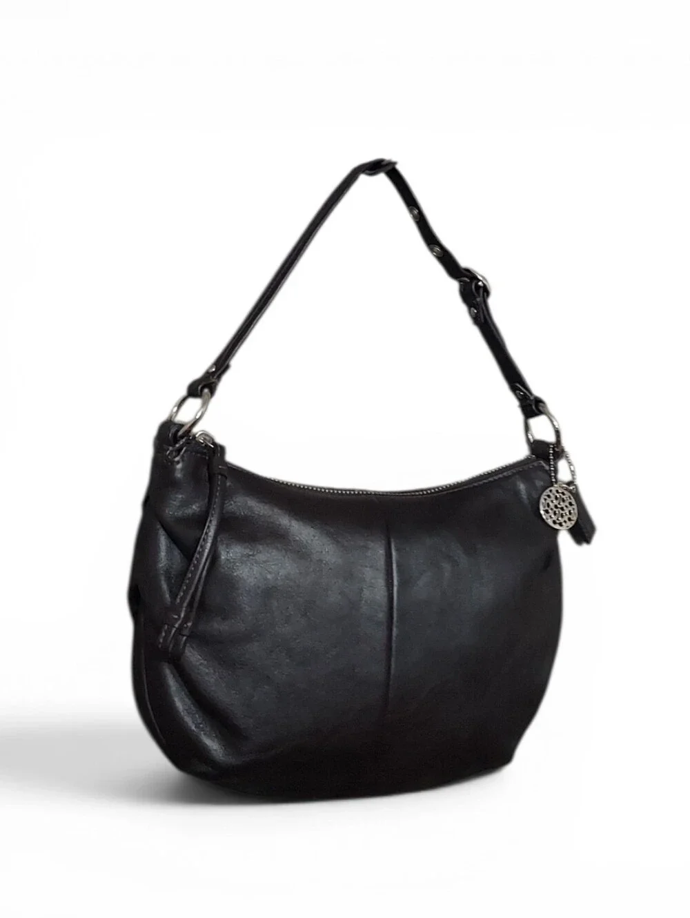 Coach Ali Soft Leather Small Shoulder Bag W Chrome Like New Vintage  No. 42732